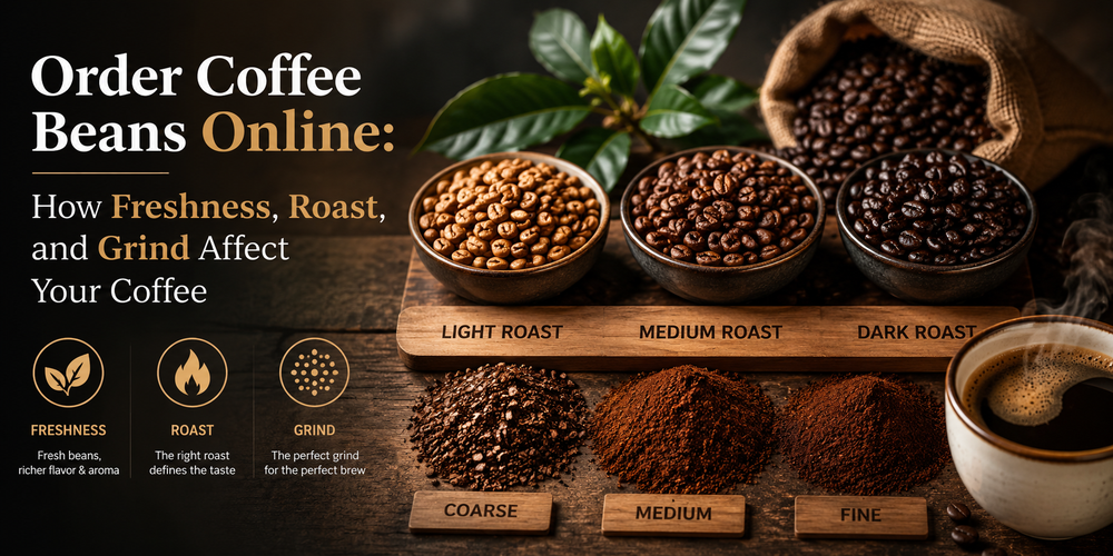 Order Coffee Beans Online: How Freshness, Roast, and Grind Affect Your Coffee